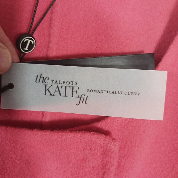 Talbots, NWT, Wool Blend Jacket, Kate Fit, Camellia Pink, 3/4 Sleeve, Size 10 - Picture 10 of 16